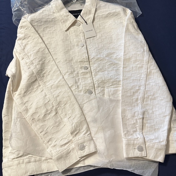 Women’s NWT Coach Reserve signature relaxed xl lightweight Jean Jacket - Picture 7 of 16